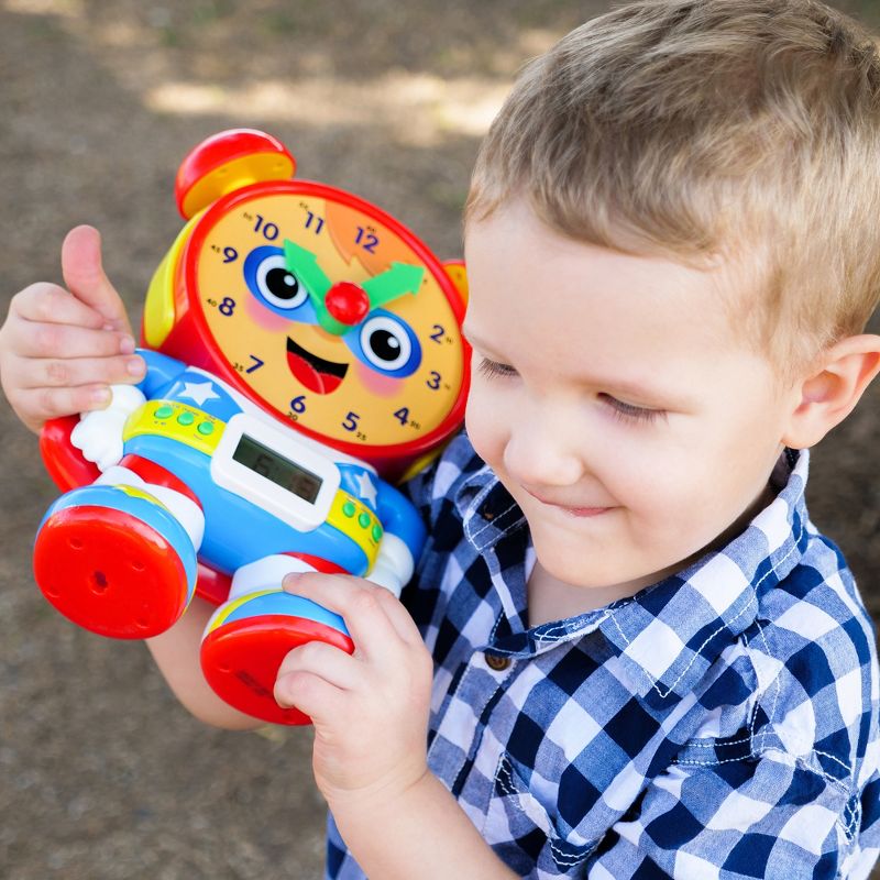 The Learning Journey Super Telly Teaching Time Clock Primary Color