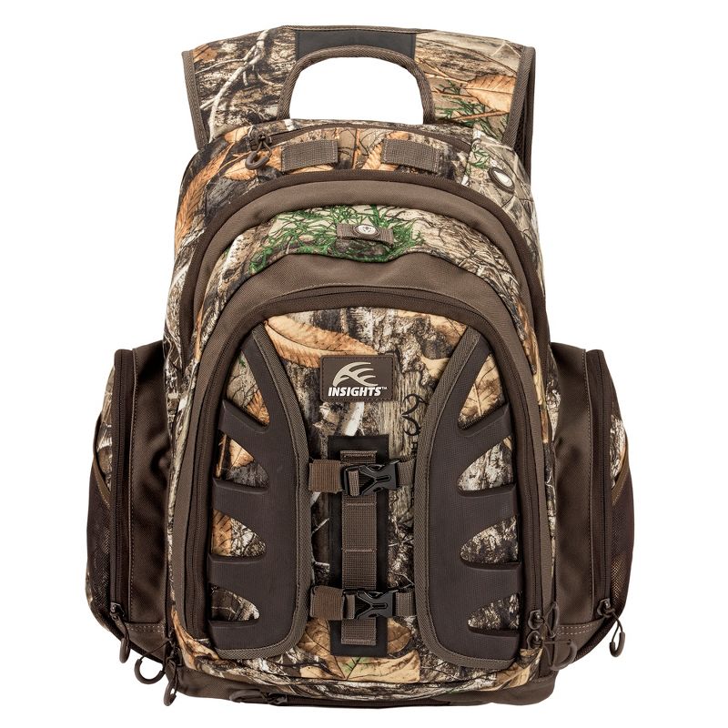 Insights 9301 The Element Heavy Duty 1,831 Cubic Inch Outdoor Hiking Fishing Camping Hunting Backpack with Rain Fly, Realtree Edge Camouflage
