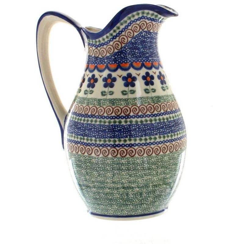 Meritage Botany 5.5 Inch 10 Ounce Stoneware Creamer in Deep Blue