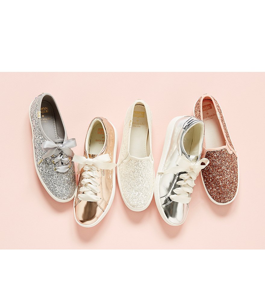 Keds Keds x kate spade new york Double Decker Glitter Platform Sneakers