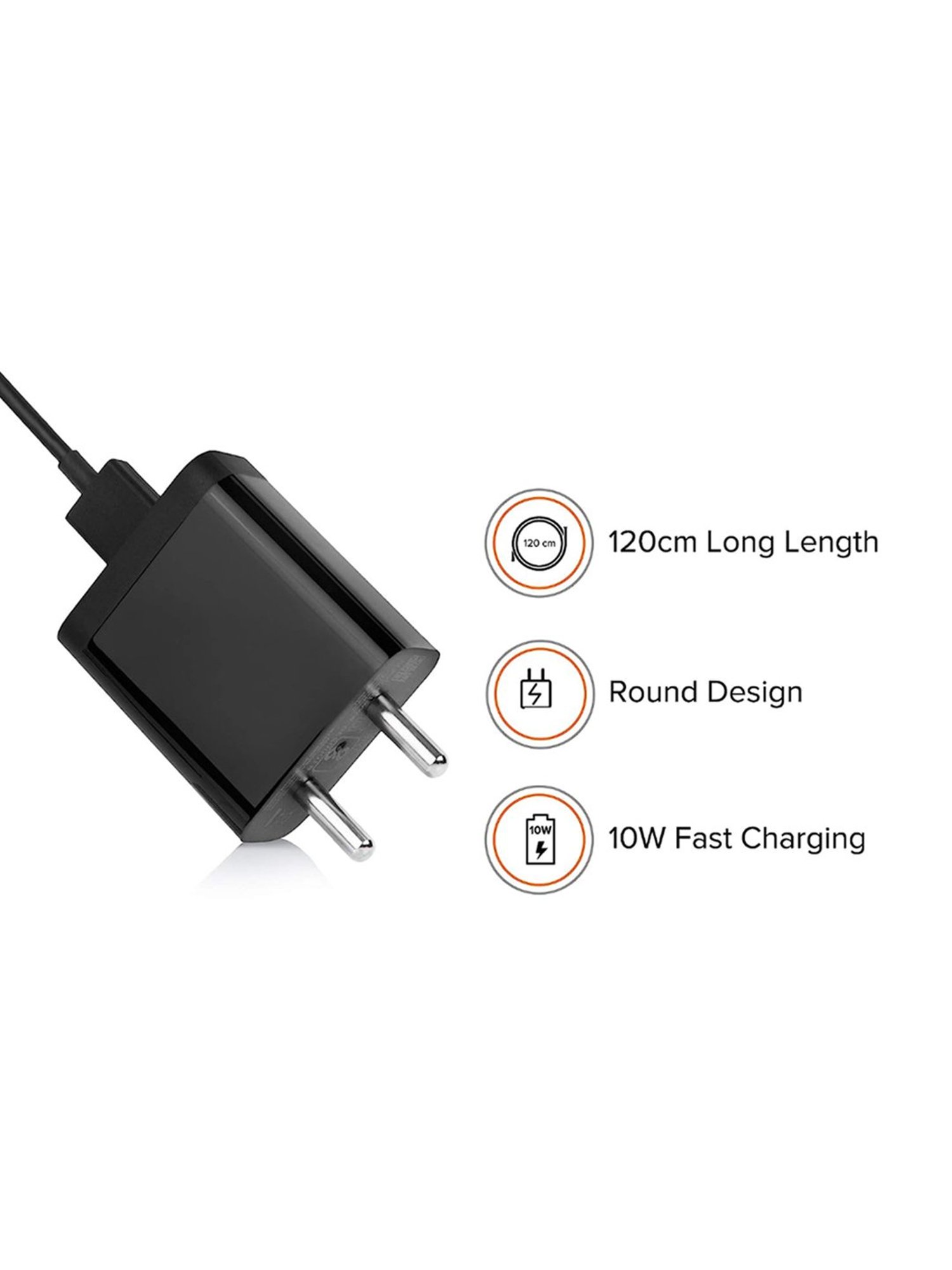 Mi 2A Fast Charger with Cable (Black)