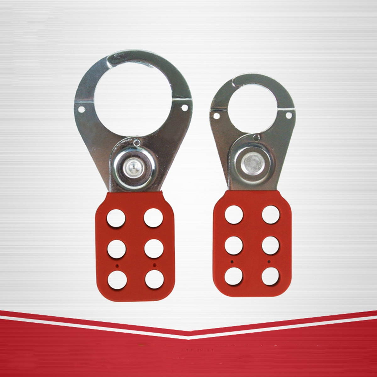 Industrial Safety Six-hole Lockout Hasp with Red Coating