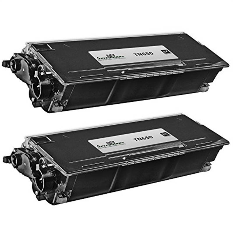 2 Pack Compatible Brother TN-650 TN650 High Yield Black Laser Cartridge