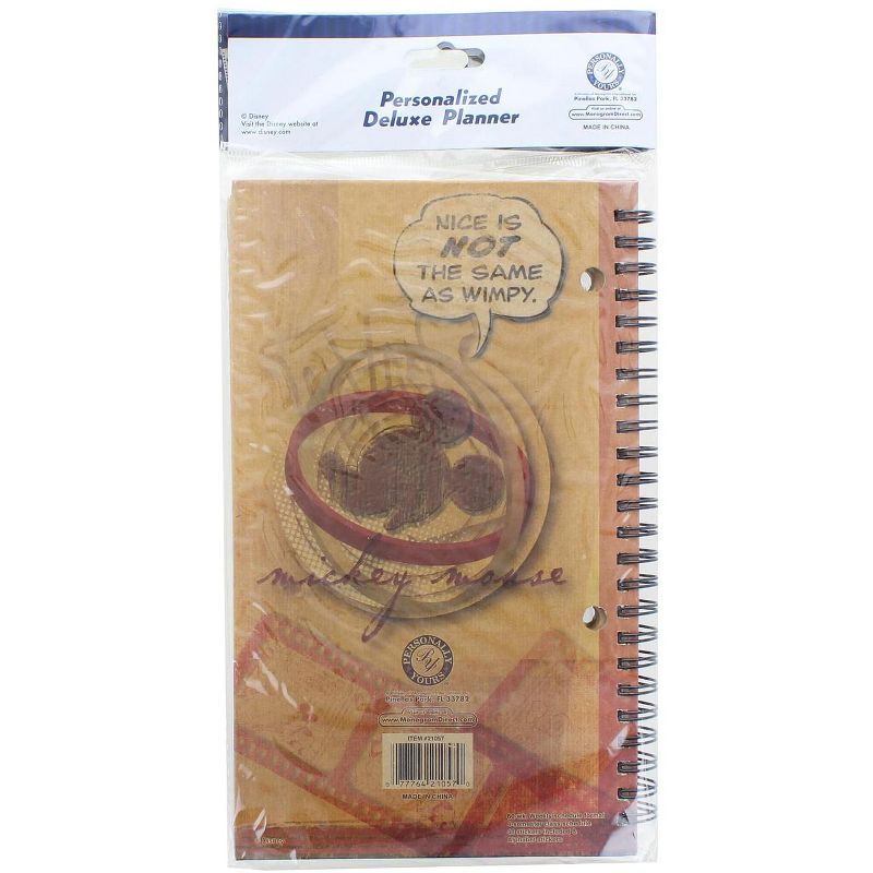 Monogram International Inc. Disney Retro Mickey Mouse Personalized Deluxe Planner