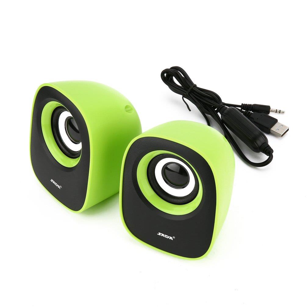 SADA V-106 USB 2.1 Stereo Computer Speaker with Subwoofer for PC Gaming System