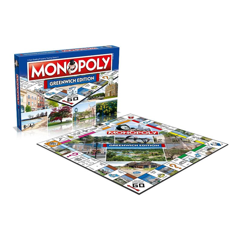 Top Trumps Monopoly Greenwich Edition Family Board Game | 2-6 Players