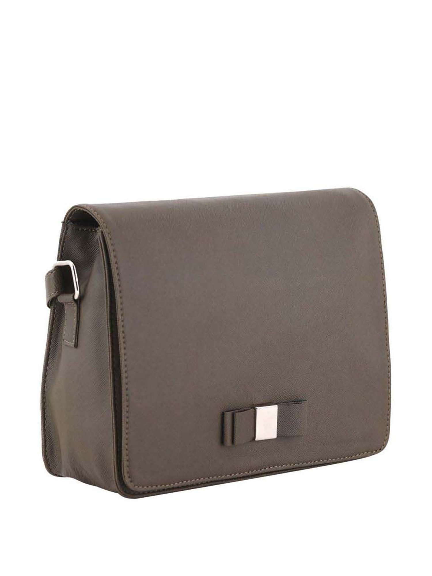 Toteteca Green Solid Medium Sling Handbag