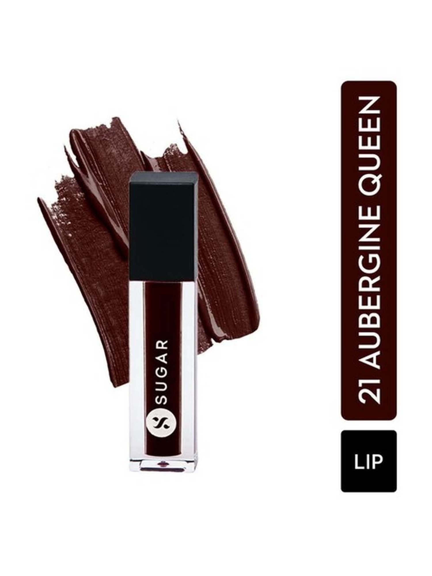 Sugar Cosmetics Smudge Me Not Liquid Mini Lipstick 21 Aubergine Queen - 1.1 gm