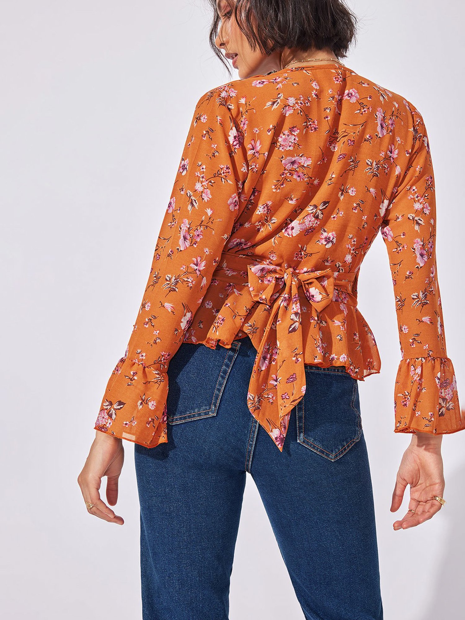 The Label Life Rust Floral Top