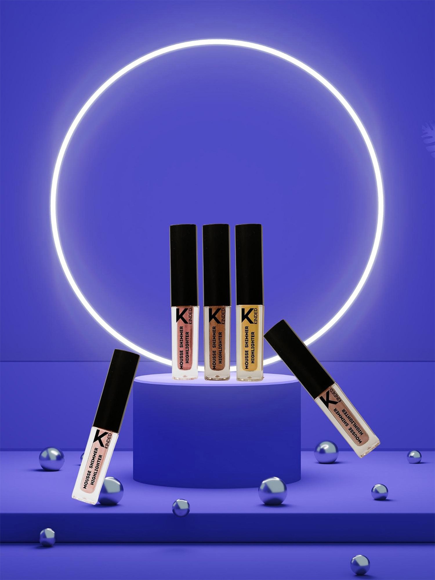 KINDED Mousse Shimmer Highlighter - Pack of 5