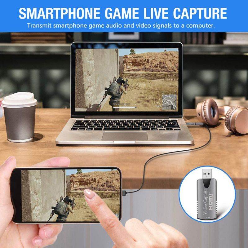 KANAV Audio Video Capture Cards, 1080P HDMI USB Video Capture Card USB 2.0 Record to DSLR Camcorder Action Cam, Computer for Gaming, Streaming, Teaching, Video Conference or Live Broadcasting