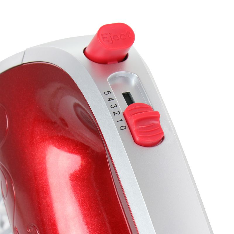 Better Chef 5 Speed Electric Hand Mixer in Red