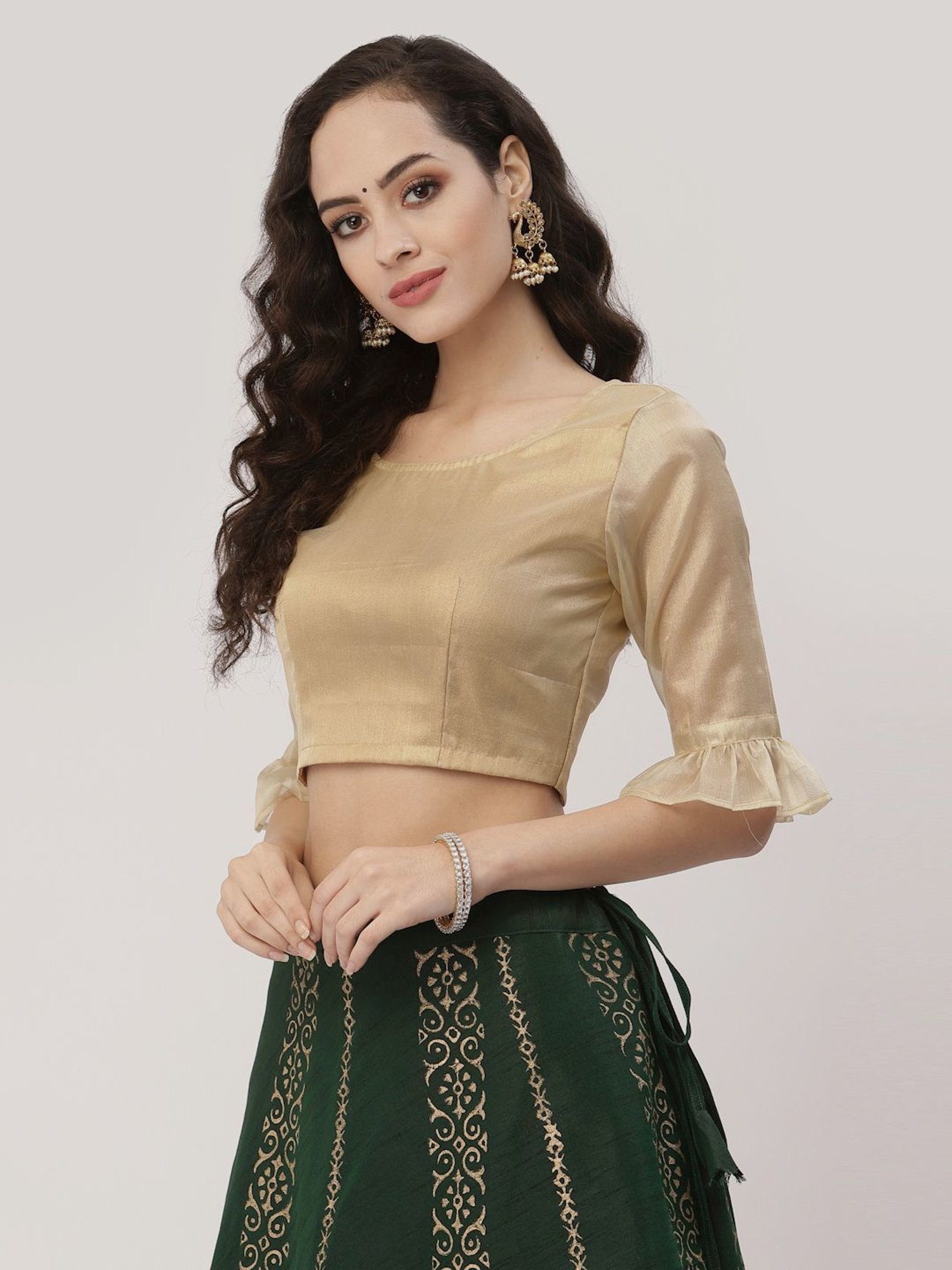 Studiorasa Golden Plain Choli