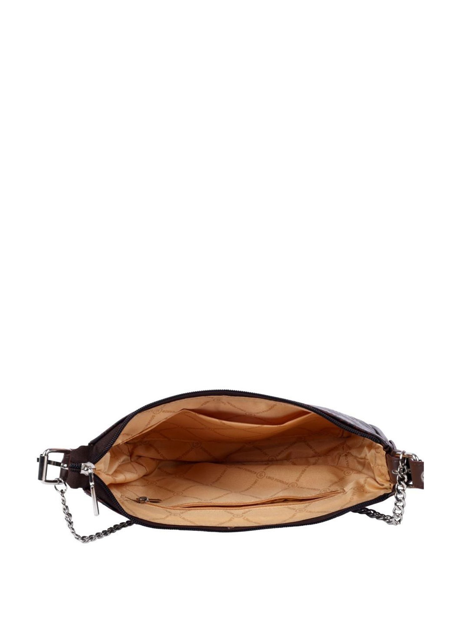 Lino Perros Brown Printed Medium Shoulder Handbag