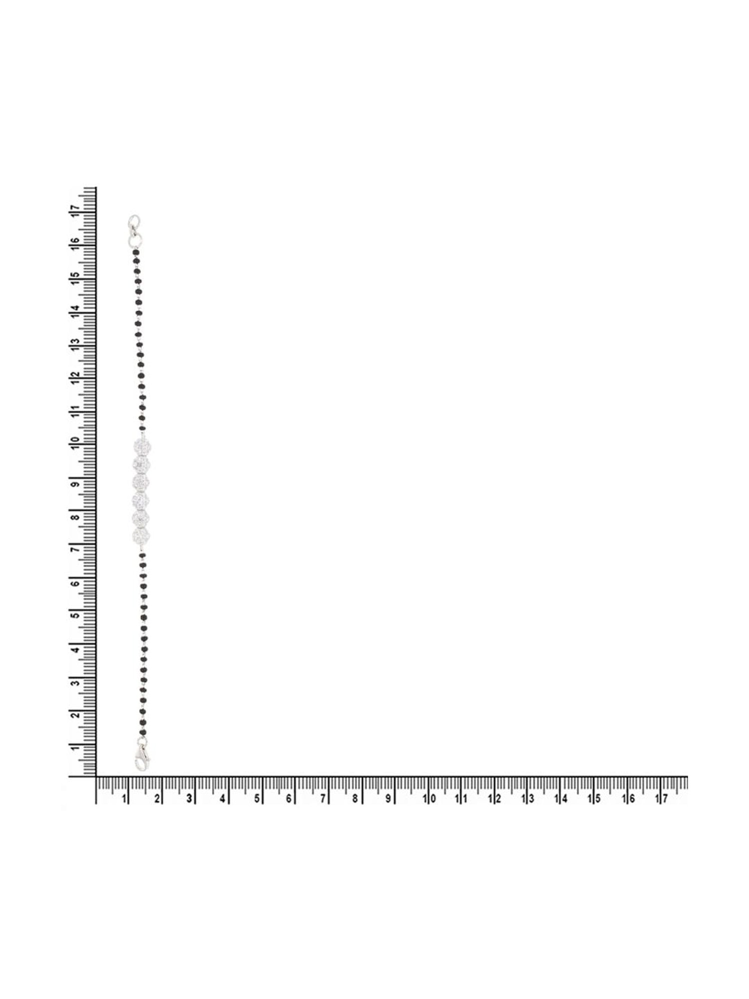 Anayra 92.5 Sterling Silver Mangalsutra Bracelet for Women