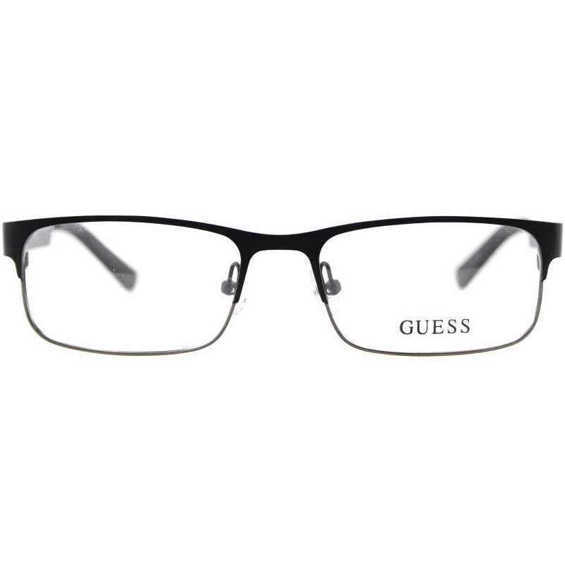 Guess  BLKGUN Unisex Rectangle Eyeglasses Black 53mm