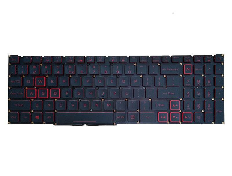 New US Black English Backlit Laptop Keyboard (without palmrest) Replacement for Acer Nitro 5 AN515-54 AN515-54-50AF AN515-54-55YM AN515-54-58YY AN515-54-71FT Light Backlight