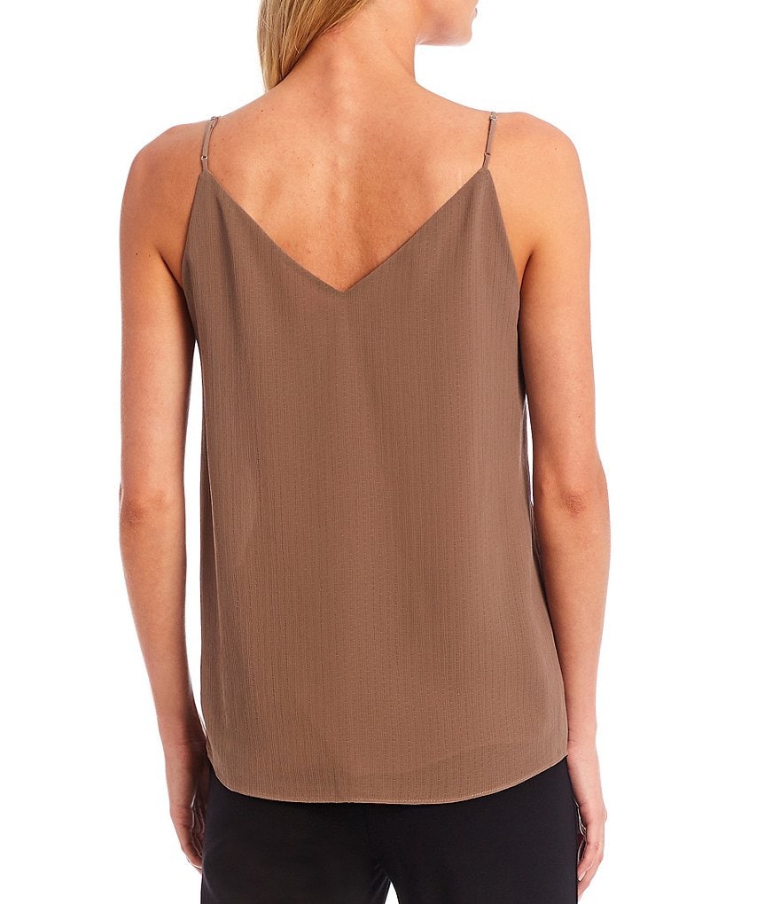 Calvin Klein V-Neck Strappy Woven Spaghetti Strap Sleeveless Cami