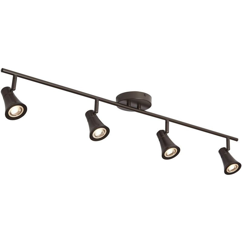 Pro Track Castro 4-Light Bronze GU10 LED Track Fixture