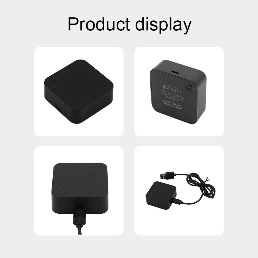 Smart WiFi IR Remote Control WiFi(2.4Ghz) Enabled Infrared Universal Remote Controller For Air Conditioner TV DVD Fan Using Tuya Smart Life APP Compatible with Alexa Google Home IFTTT Voice Control