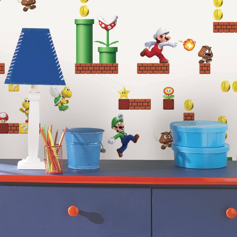 Nintendo Super Mario Peel and Stick Wallpaper - Roomates