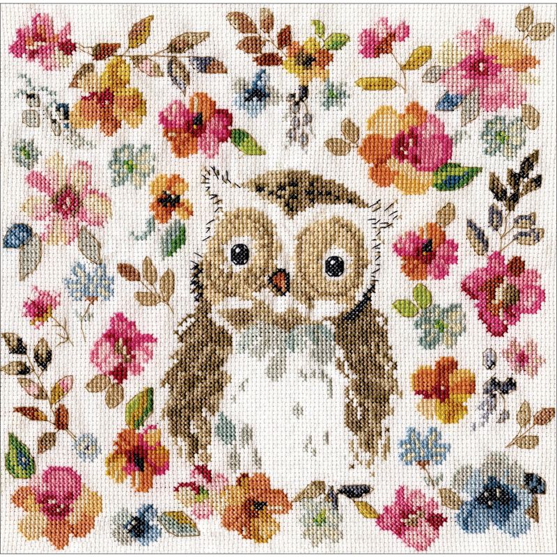 Design Works Counted Cross Stitch Kit 10"X10"-Owl (14 Count)