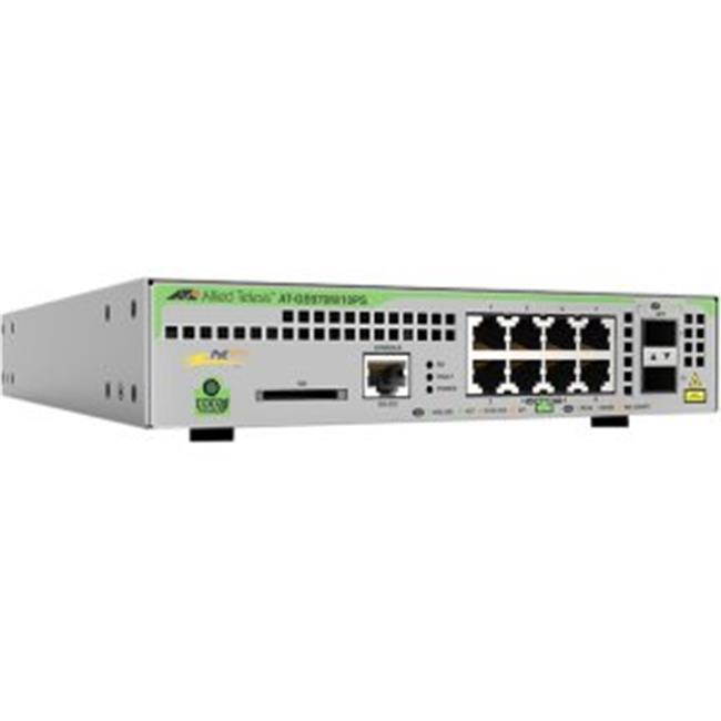 Allied Telesis AT-GS970M/18PS-R-10 L3 Switch with 16 x 10/100/1000T PoE ports and 2 x 100/1000X SFP Ports with Rack Mount Kit