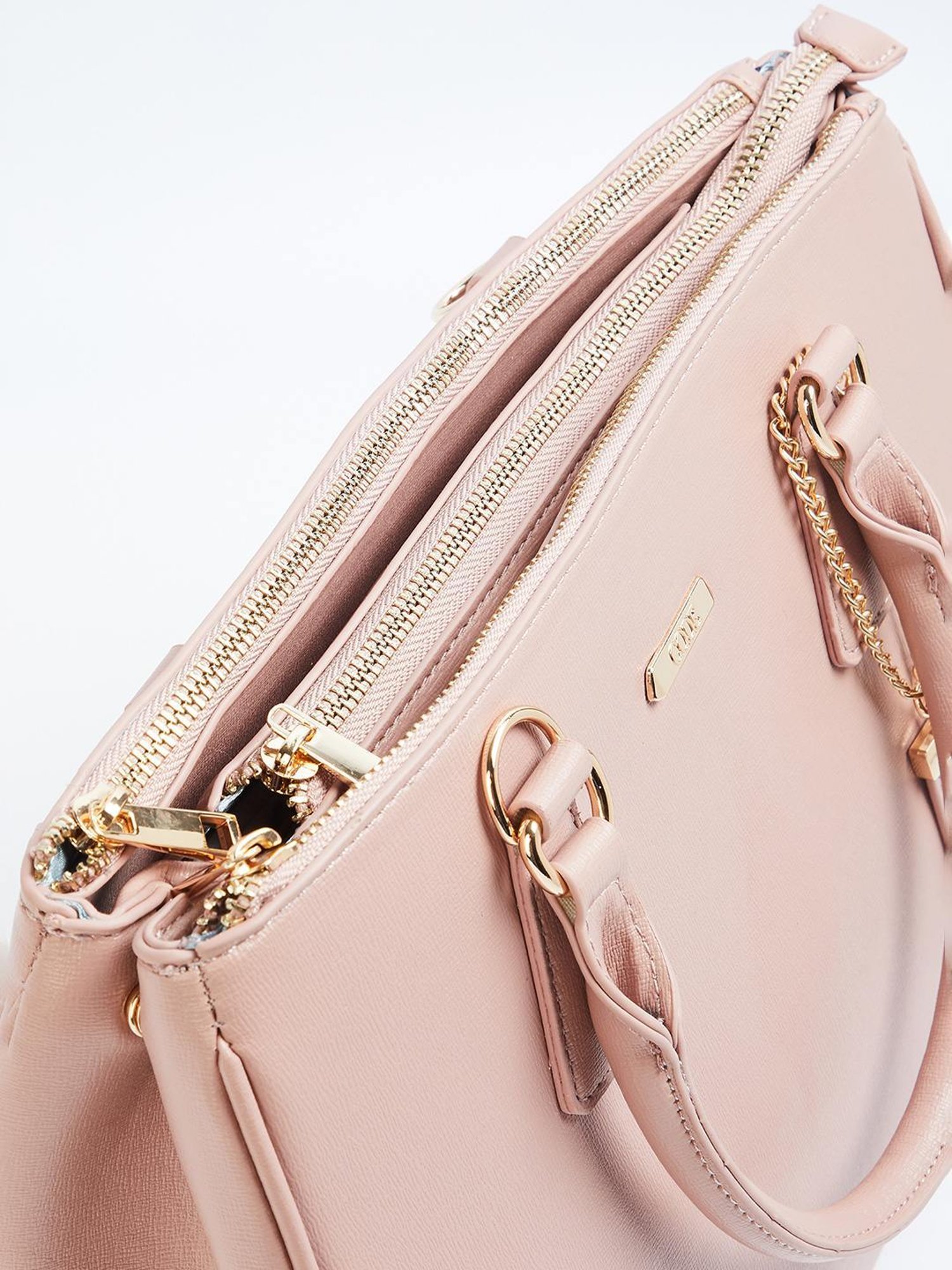 Code by Lifestyle Pink Solid Handbag