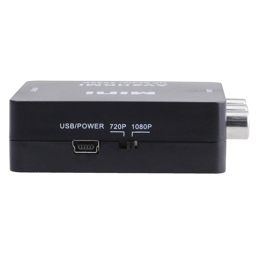 Mini Composite AV CVBS 3RCA to HDMI Video Converter Adapter 720p 1080p Upscaler