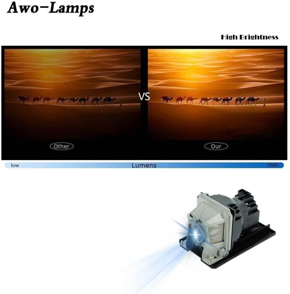 AWO Original Projector Lamp Bulb NP18LP / 60003128 / NP13LP / 60002853 with Housing for NEC NP-V300W,NP-V300WG,NP-V300X,V281W,V300W,V300WG,V300X,V311W,V311X,VE280,VE280X,VE281,VE281X,VE282,VE282X