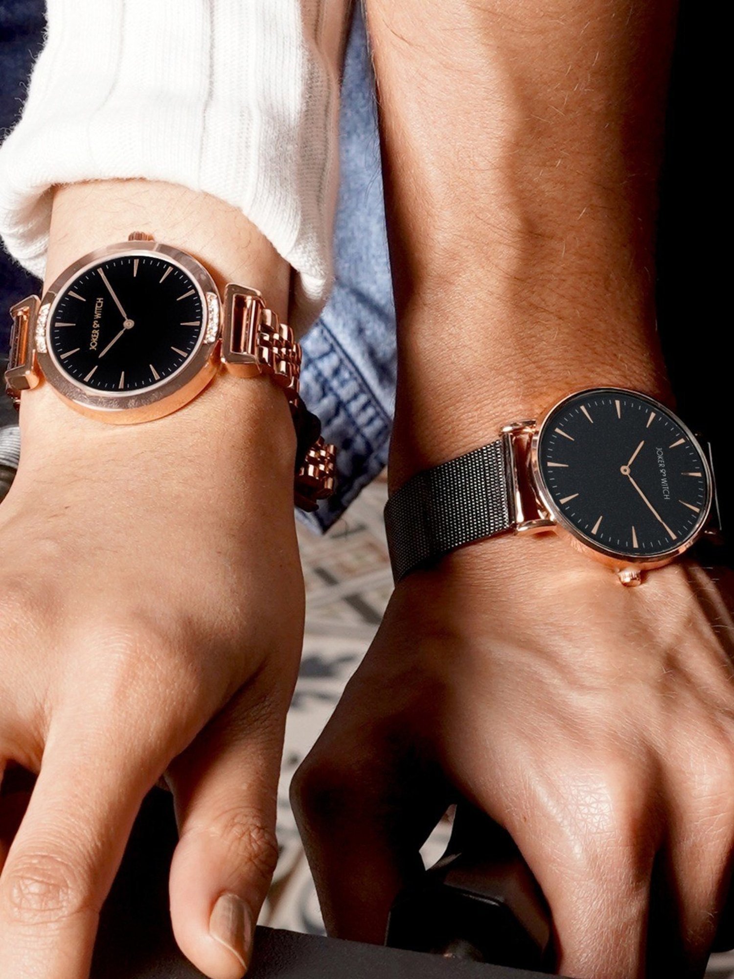 Joker & WItch JWCW118 Analog Couple Watch