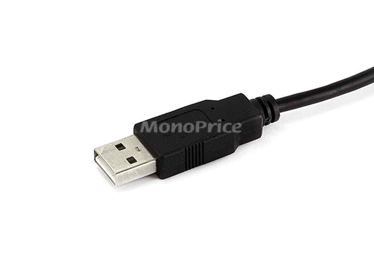 Monoprice USB-A to Mini-B Cable - 5-Pin, 28/28AWG, Black, 3ft