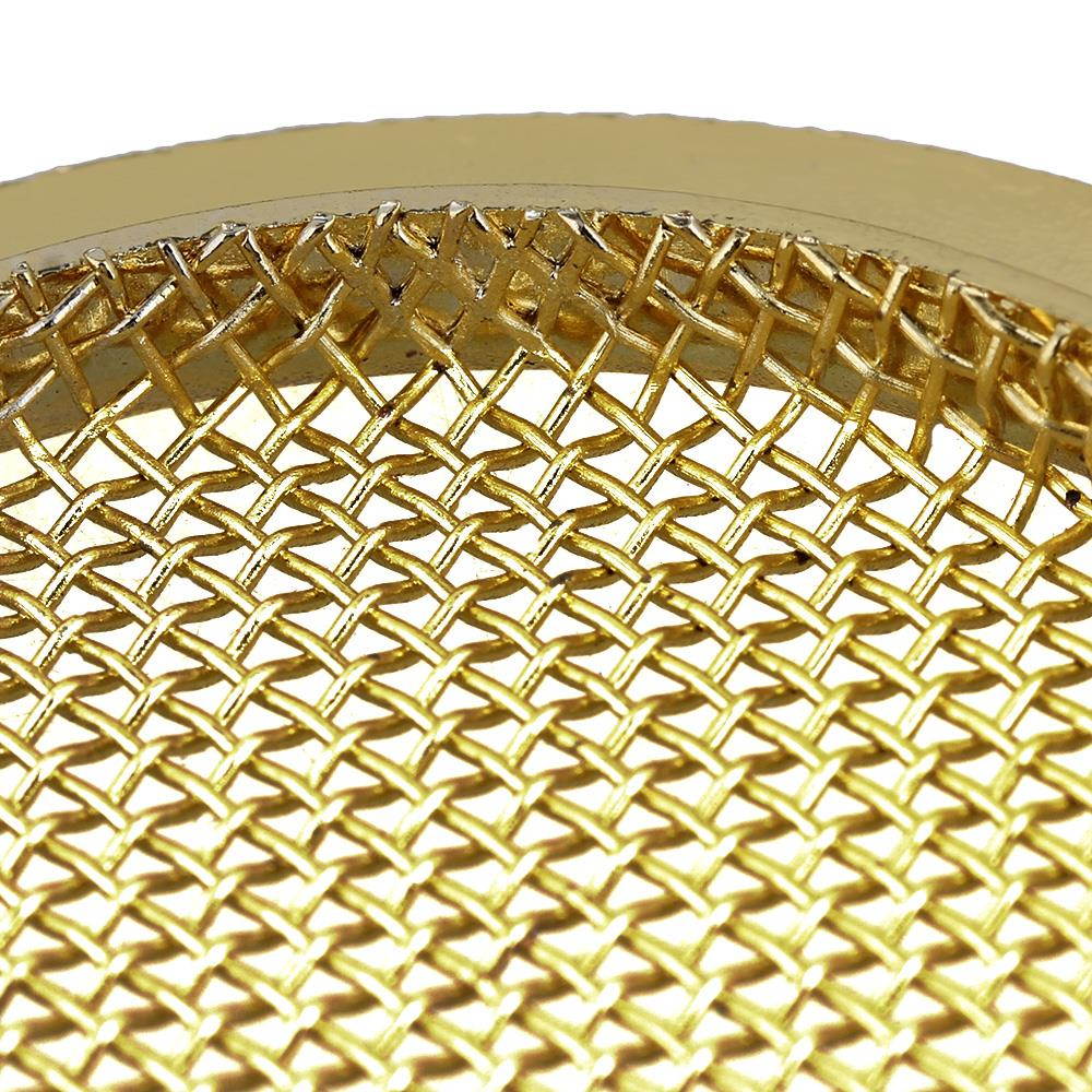 6cm Alloy Dobro Guitar Resonator Soundhole Cover Music Speaker Grille Gold