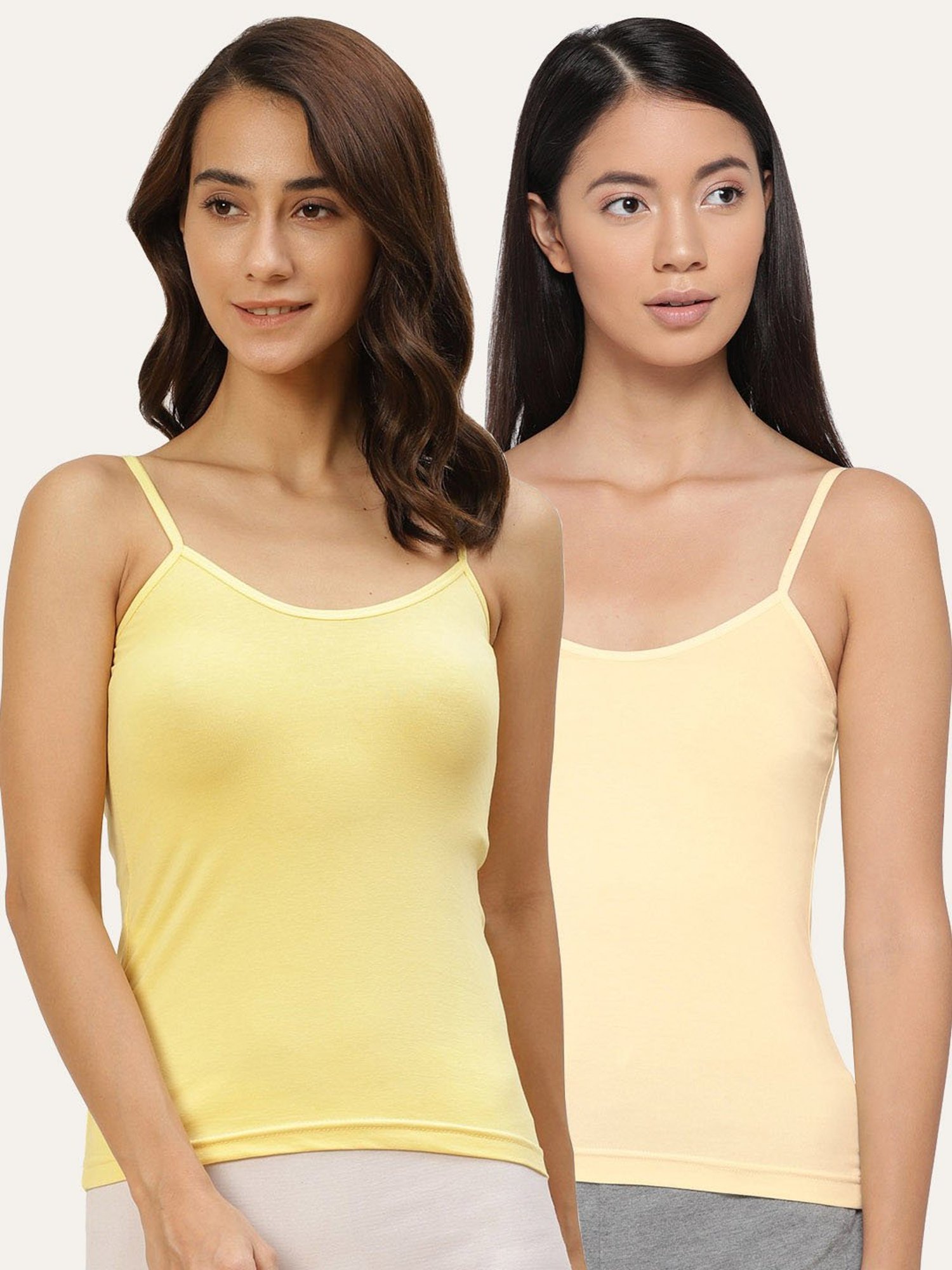 Lady Lyka Yellow Camisole (Pack of 2)