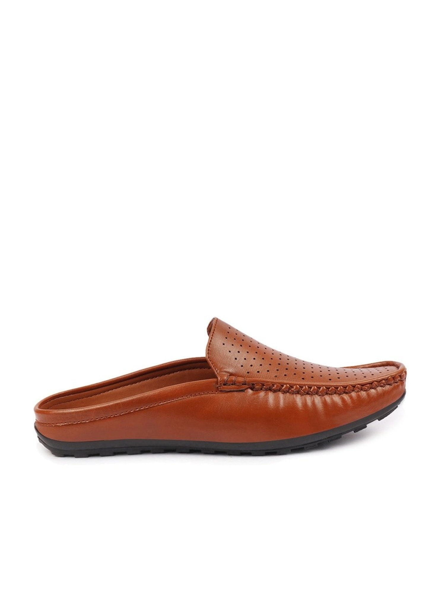 Fausto Men's Tan Mule Shoes