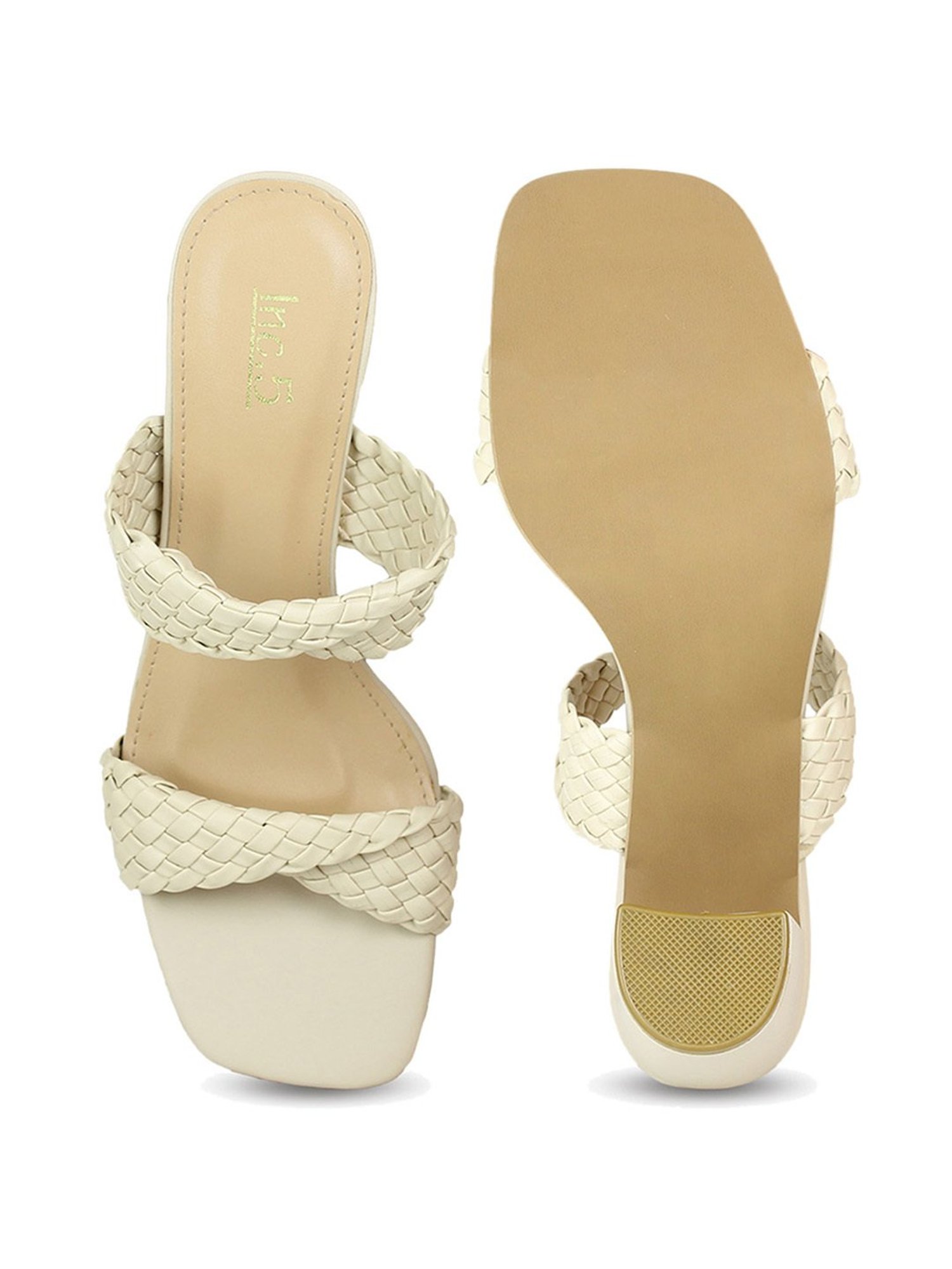 Inc.5 Women's Beige Casual Sandals
