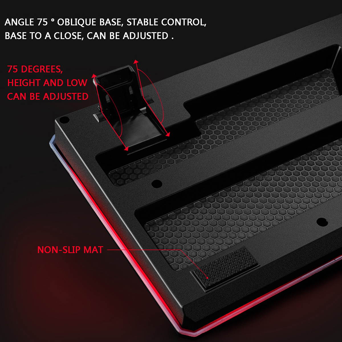 Kit 3 Ergonomics Metal Light Keyboard+Mouse+Headset Set Wired Game for PC