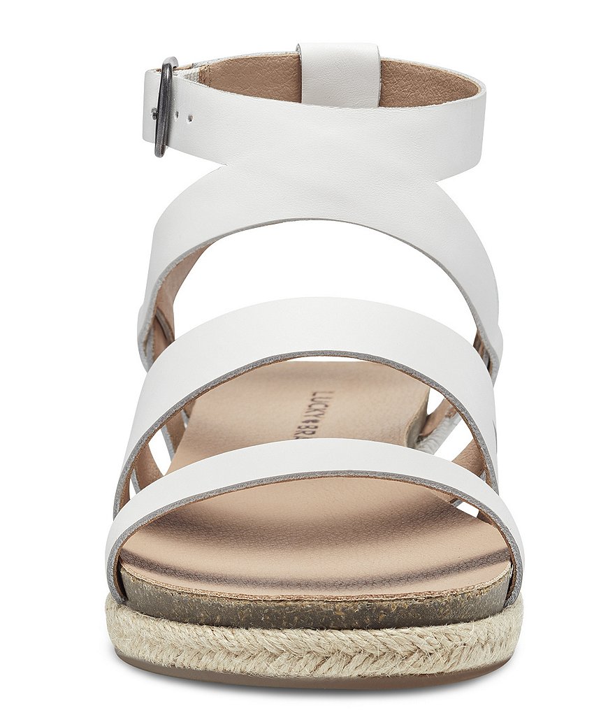 Lucky Brand Glaina Leather Espadrille Sandals