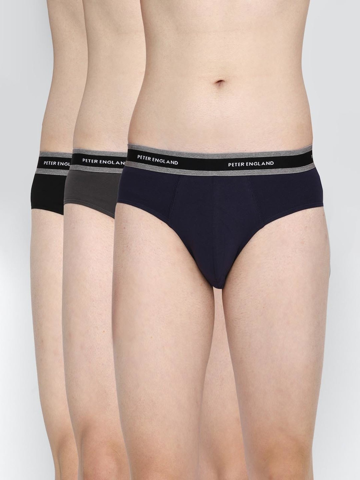 Peter England Multi Regular Fit Briefs - Pack Of 3