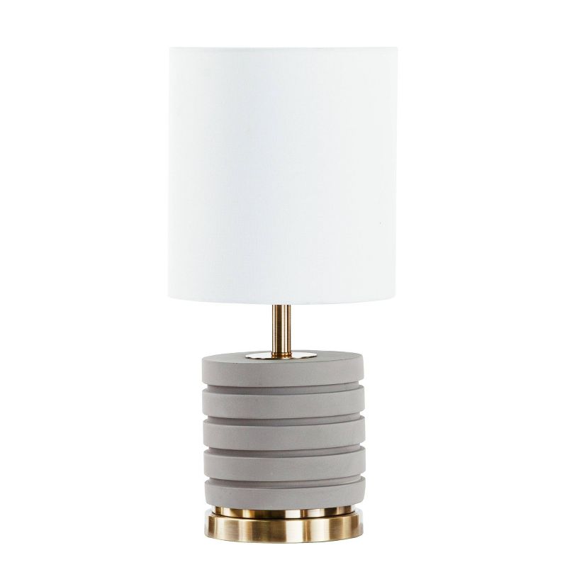 Niscap Table Lamp (Includes Light Bulb) Gray - Southern Enterprises