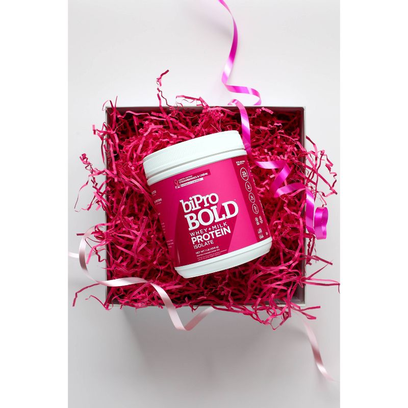 BiPro Bold Protein Powder - Strawberries & Crème - 1lb