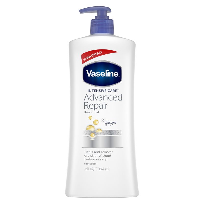 Vaseline Intensive Care Unscented Advanced Repair Lotion 
- 32oz