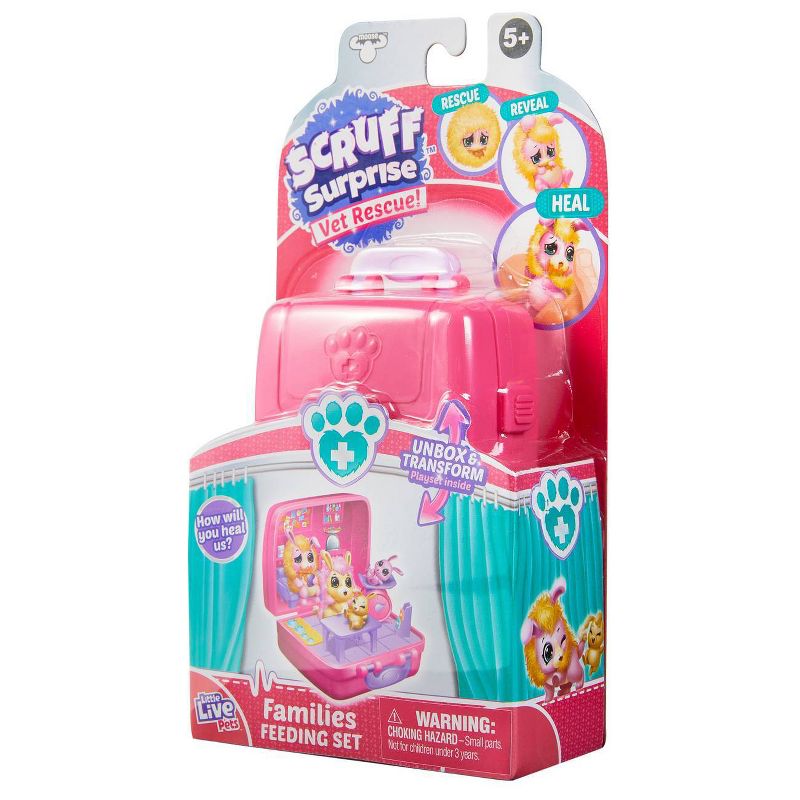 Little Live Pets Scruff Surprise Vet Rescue Families Feeding Set