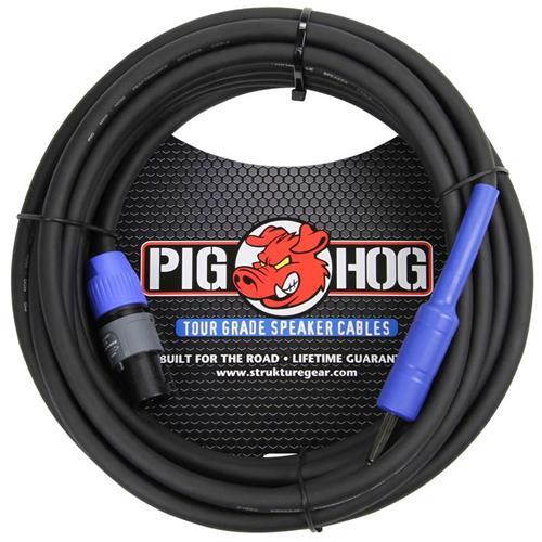 Pig Hog 50' Speakon to 1/4" 14 Gauge Speaker Cable #PHSC50S14