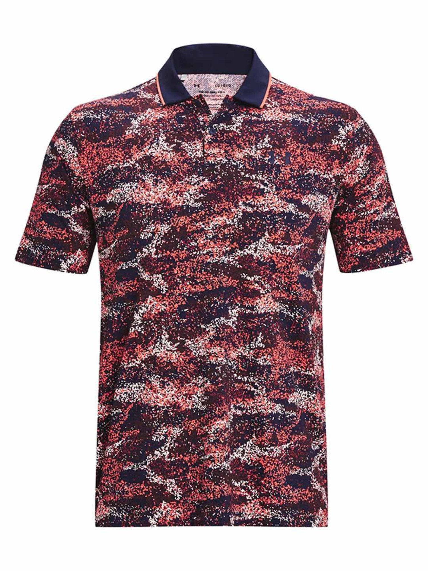 Under Armour Blue Loose Fit Printed Sports Polo