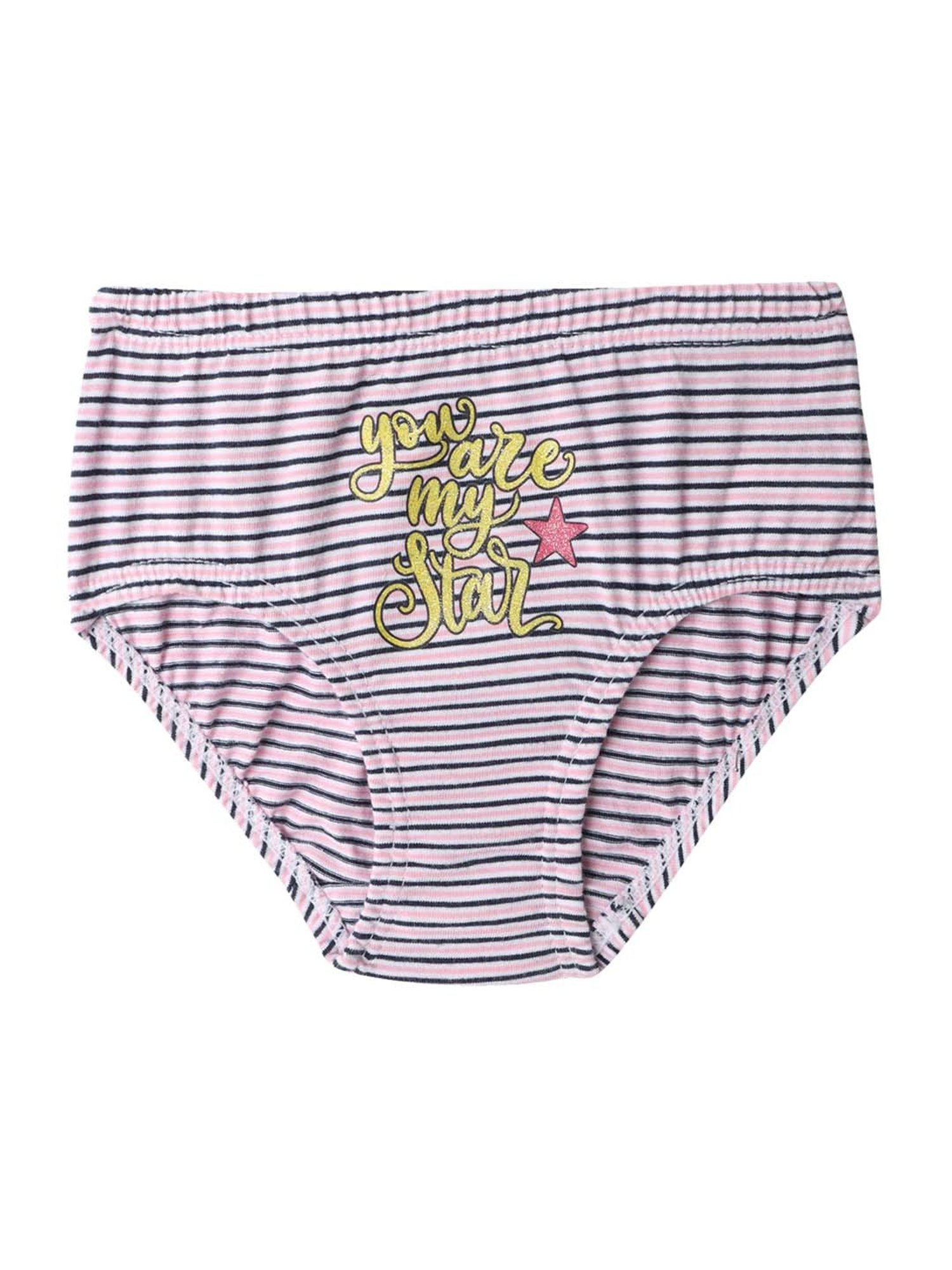 D'chica Kids Multicolor Cotton Printed Panties - Pack of 6