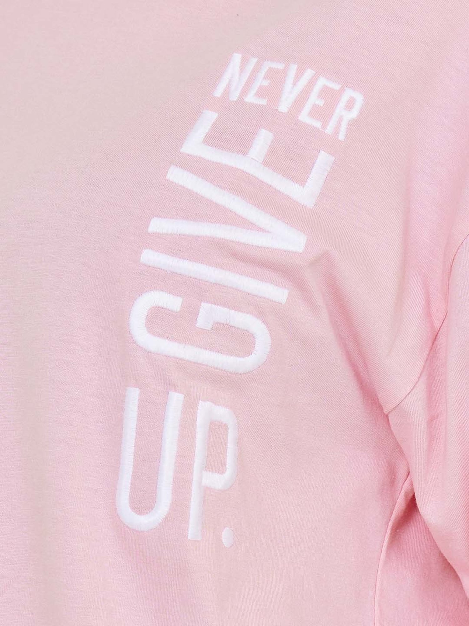 Styli Oversized Embroidered Longline T-Shirt