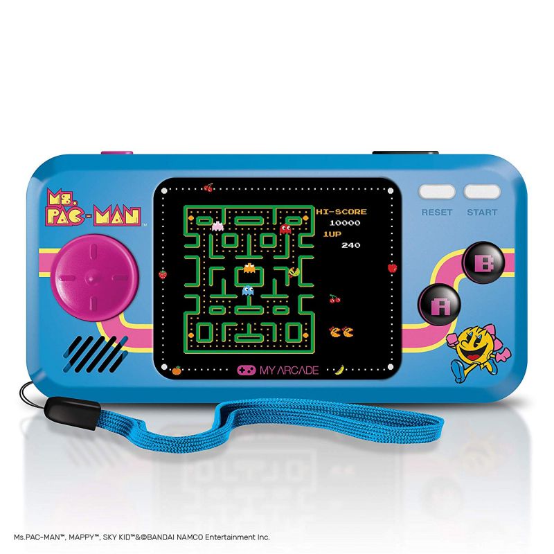 My Arcade MS. PAC-Man Pocket Player Portable Handheld with 3 Games: MS.PAC-Man, Sky Kid & MAPPY