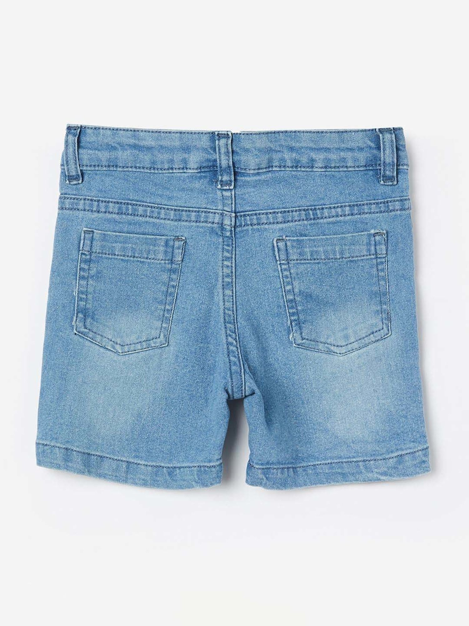 Juniors by Lifestyle Boys Blue Cotton Printed Shorts