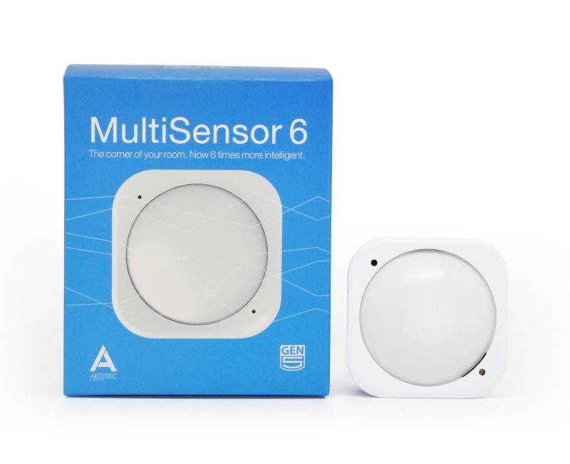Aeotec Multisensor 6, Z-Wave Plus 6-in1 motion, temperature, humidity, light, UV, vibration sensor